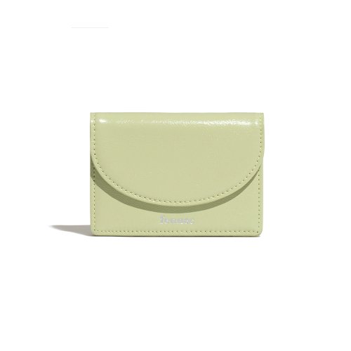 CRINKLE HALFMOON ACCORDION POCKET - SAGE MINT