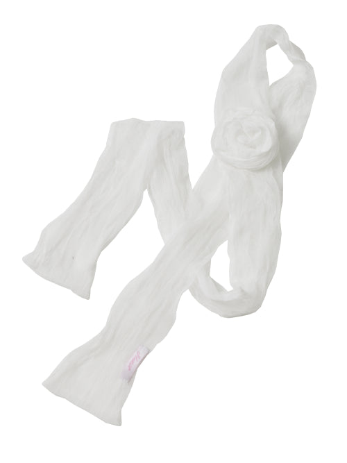 HETIT Linkle Rose Scarf (White) - Size & Review | Musinsa