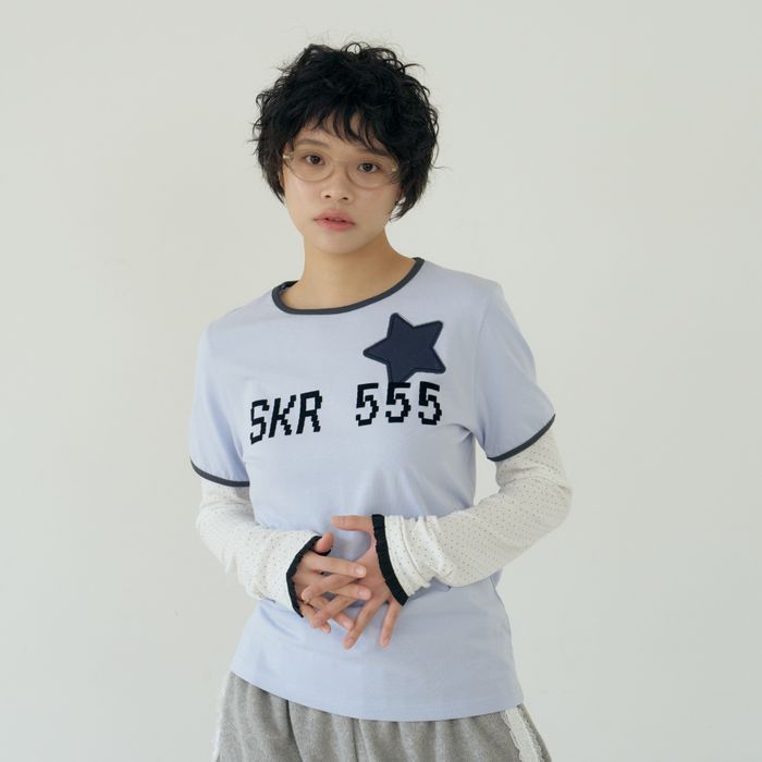 SKR 555 LAYERED TOP (BLUE)