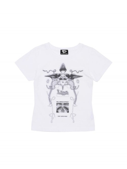 デジタルタトゥーTシャツ ホワイト