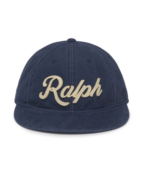 アップリケツイルボールキャップ - ネイビー