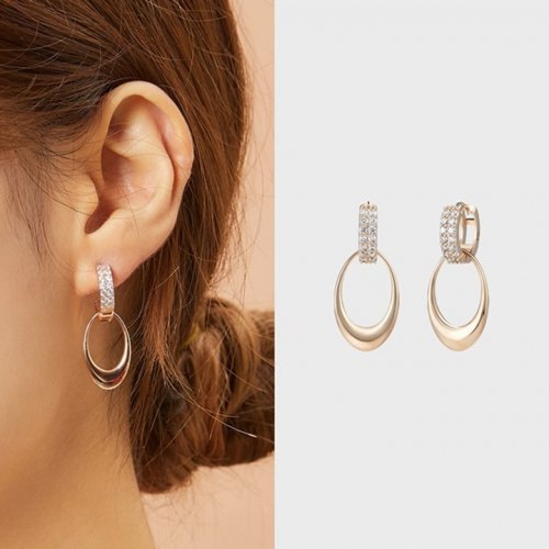 Maria Earrings MCER010S 14K Gold Plated