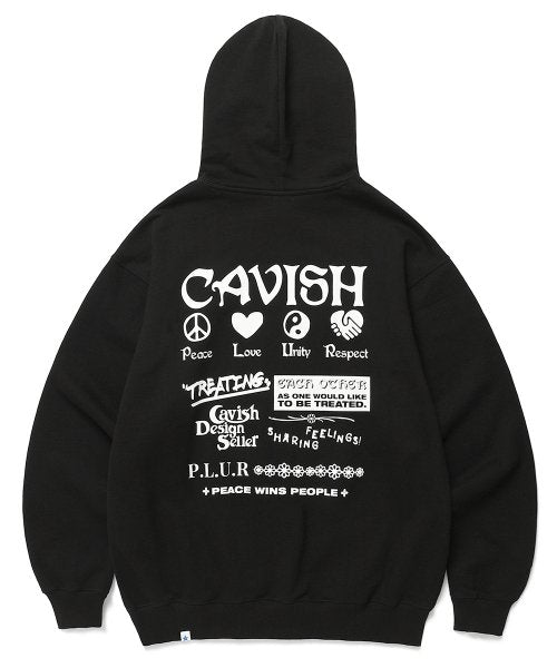 PLUR LOGO HOODIE BLACK (CV2BFUM402A)