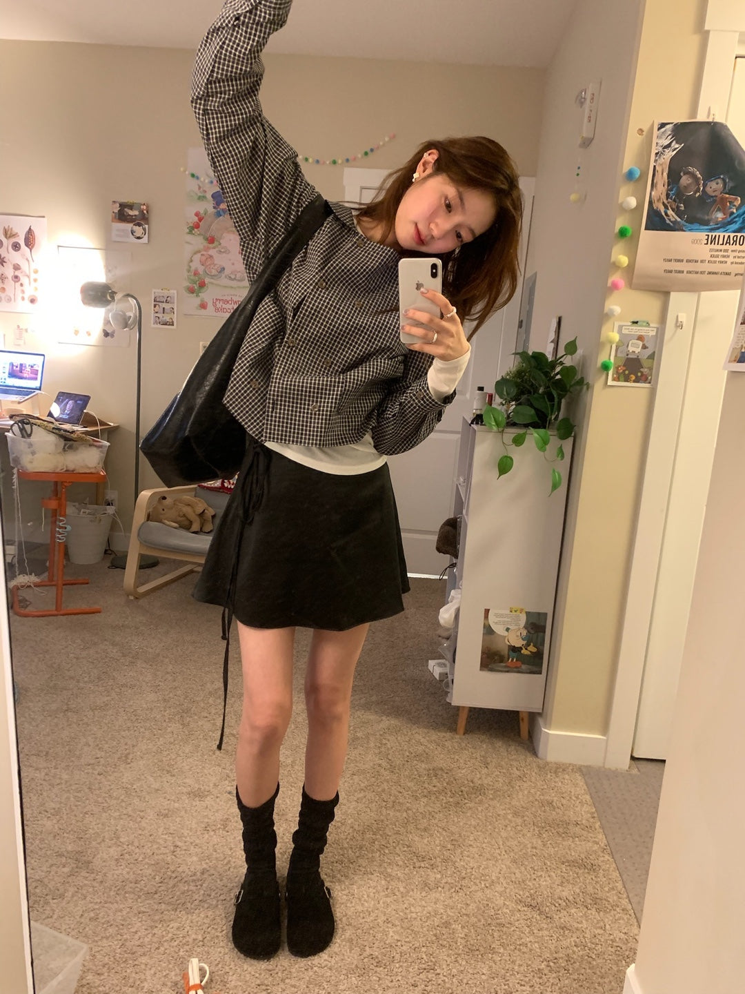 Bow archive soft strap skirt
