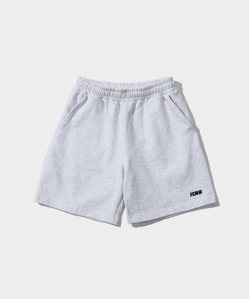 レディース ソリッド ハーフパンツ - シルバーグレー