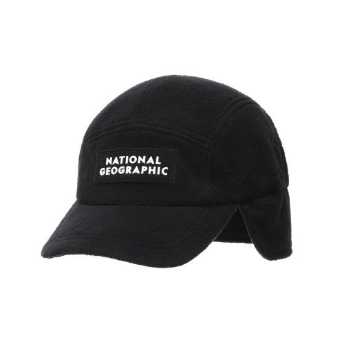N224AHA740 Fleece Earflap Cap BLACK
