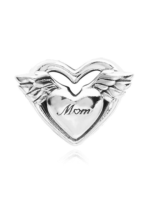 Angel Wings & Mom Silver Charm 799367C00