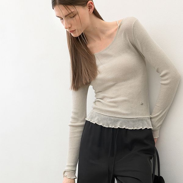 [별밤PICK] WOOL LAYERED HALTER KNIT(T-7007)_3Colors