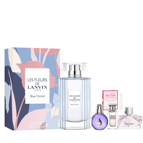 Lanvin Les Fleurs Blue Orchid EDT 90ML Gift Set