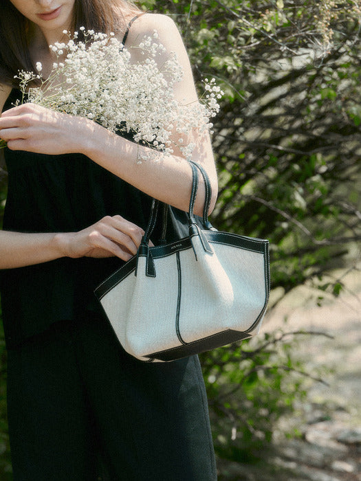 [Exclusive] MINI SHELL BAG [BLACK - CANVAS]