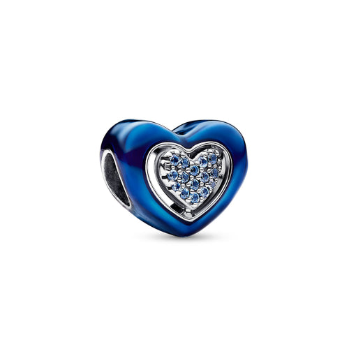 Blue Spinnable Heart Charm_792750C01
