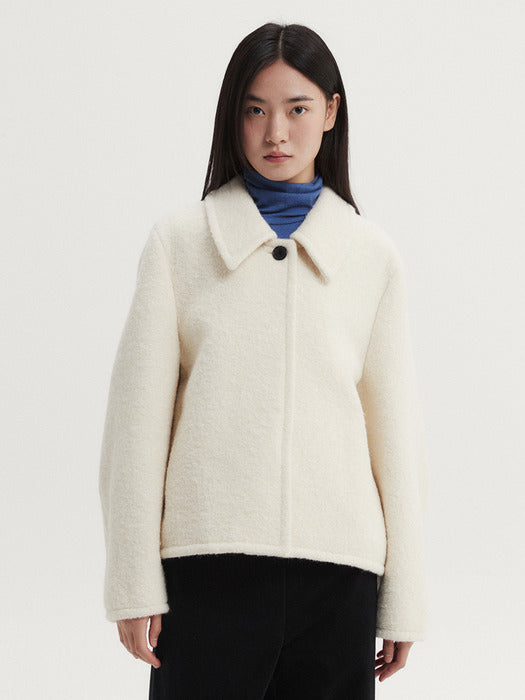 ALPACA IAN SHORT COAT (2 COLORS)
