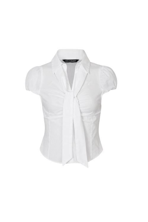 PAINORPLEASURE JADE SCARF SHIRT ホワイト - サイズとレビュー | MUSINSA