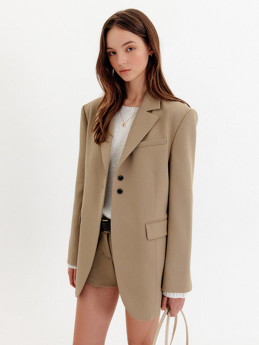 Niya Oversized Fit Single Jacket / NIYA OVERFIT SINGLE JACKET_3 colors