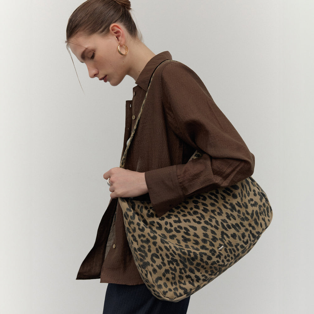 Chic Leopard Hobo Bag_CTA925(Beige)