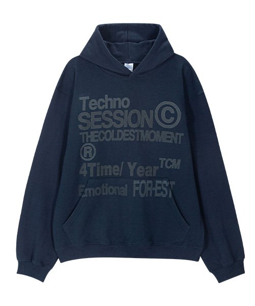 THE COLDEST MOMENT (TCM) techno hoodie (navy) - Size & Review | MUSINSA