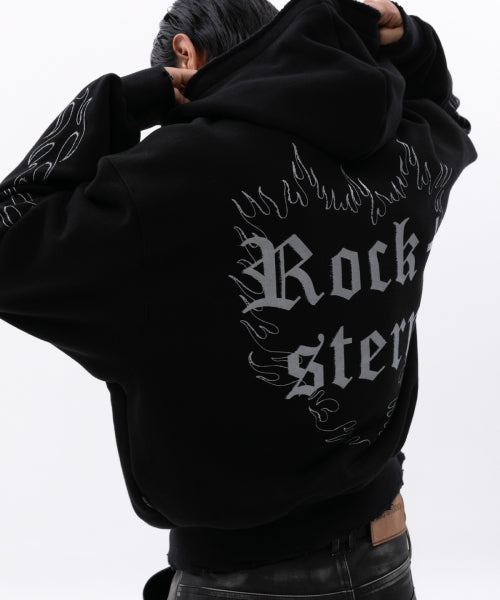 rockstern hoodie zip-up (black)