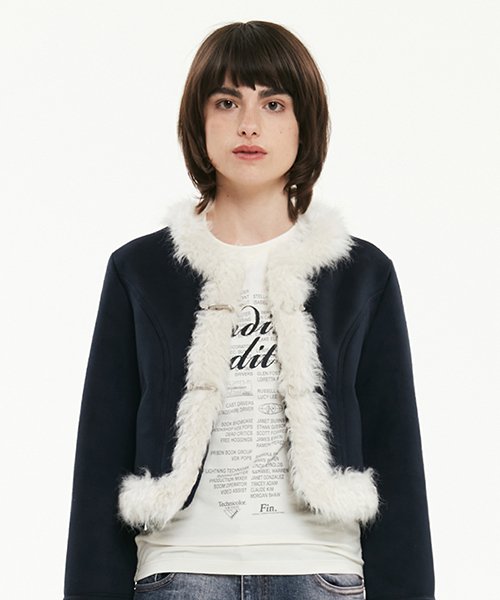 Collection Fur Mustang [Navy]
