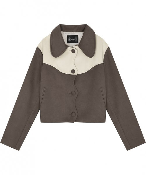 Wave Suede Western Jacket - Toffee Brown (FL-038)