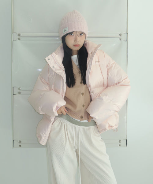 Essential City Crop Padding Jumper_4COLORS