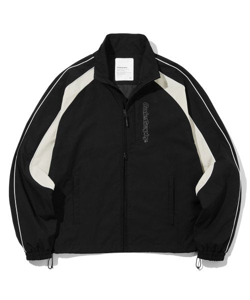 [Color Block ver.] 2-WAY Color Block Tech Short Jacket_Black