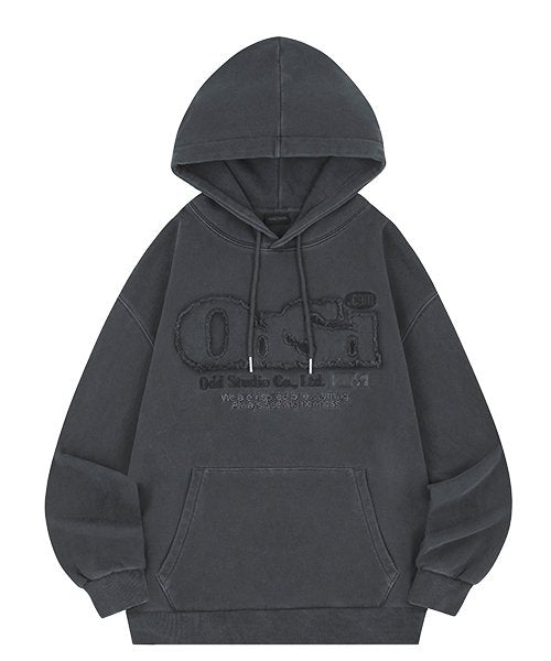 ODSD Pigment Damage Oversized Hoodie - Charcoal