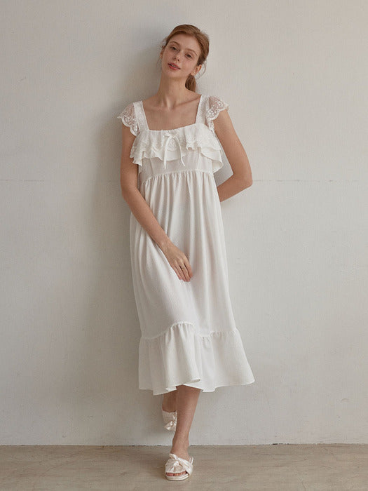 Women's Dreaming Sleeveless One-Piece Dress Pajamas (2C)