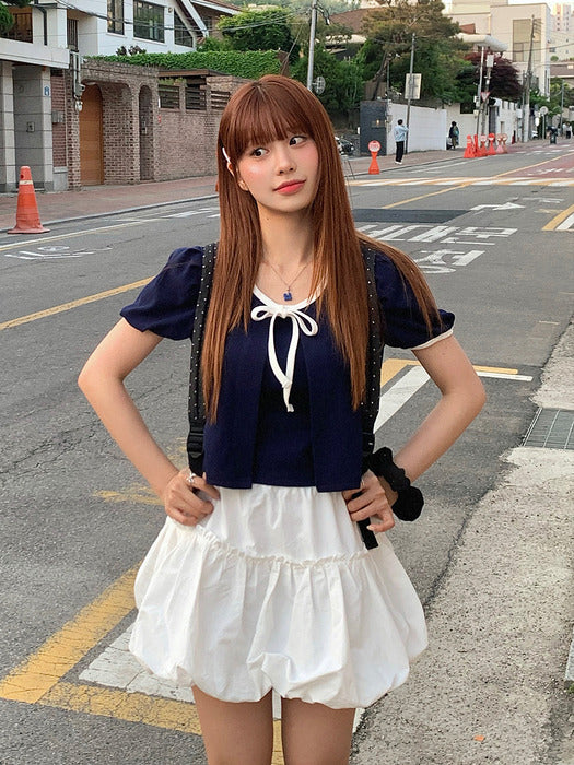 PUDDING カーディガンセット(NAVY)