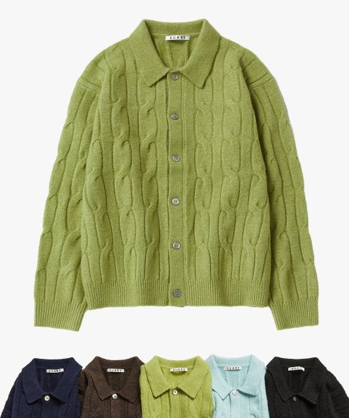 Cable Knit Cardigan - 5 COLOR