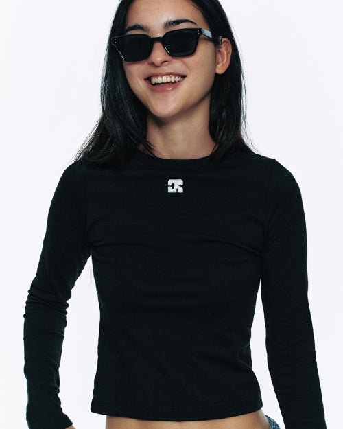 ケンタウロス ロングスリーブ スパン Tシャツ_ブラック