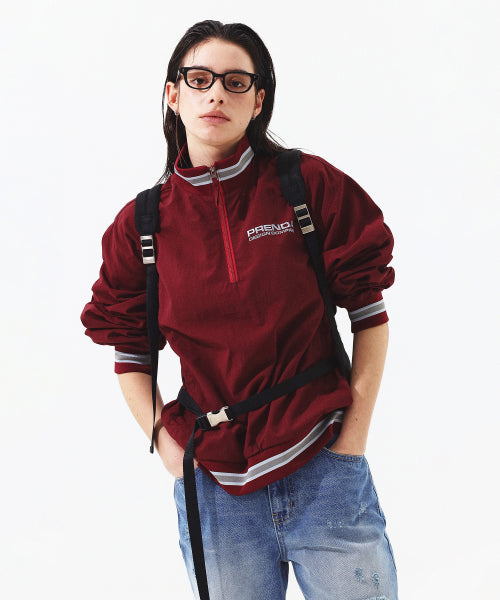 PRDA NYLON ANORAK BURGUNDY