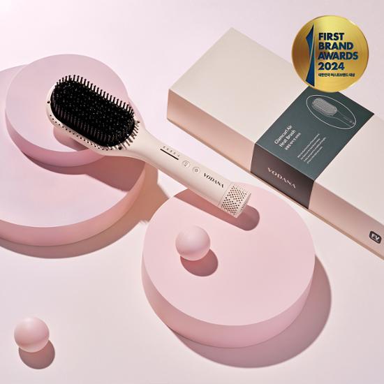 Bodana Glam Curl Air Heat Brush Powder Pink