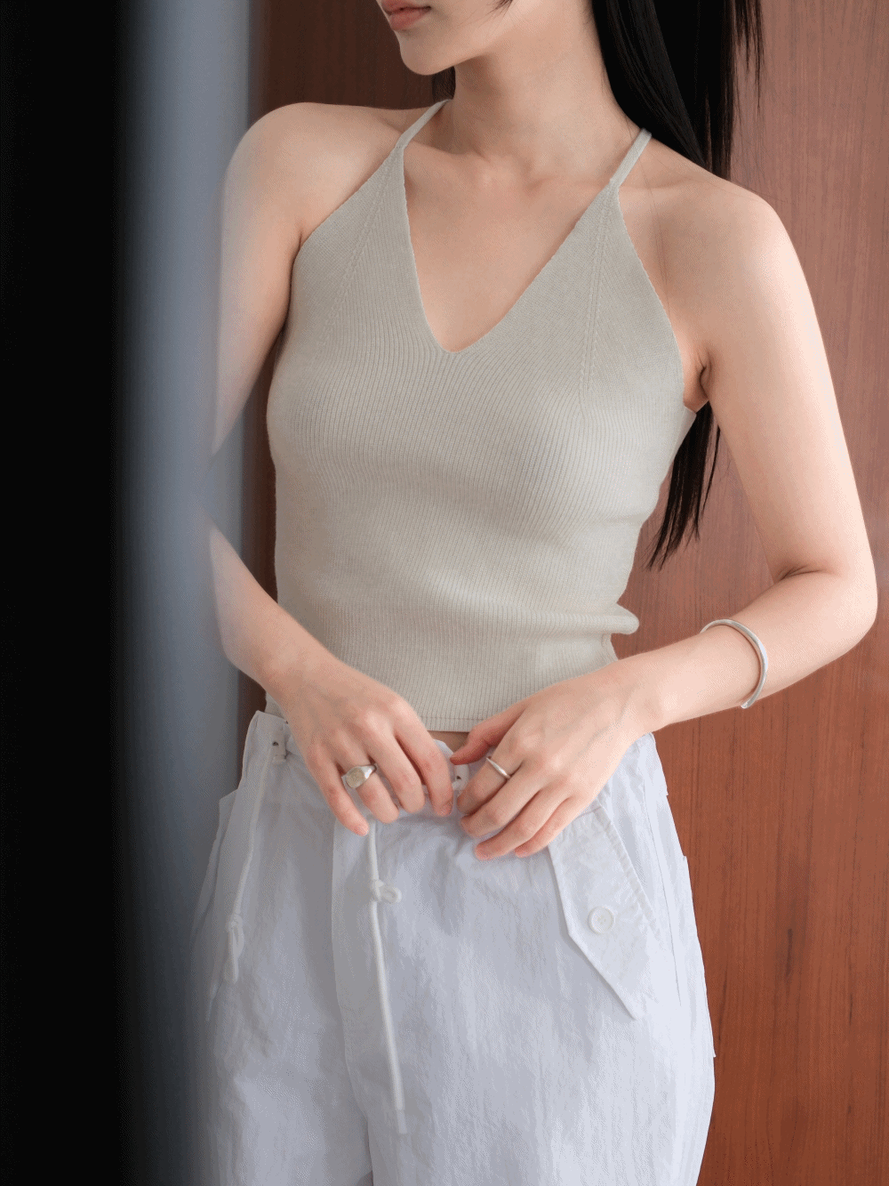 How to Love Me Cat-ro Halterneck Knit Bustier_Catlow Top