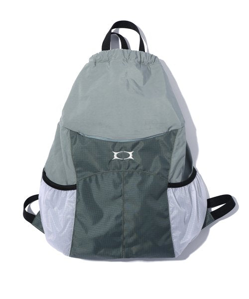 WORMHOLE LOGO STRING BAG GREY