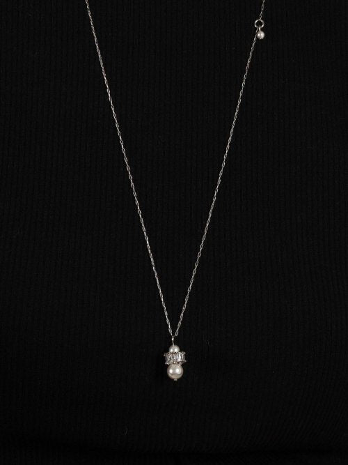 Little Snowman Long Drop Necklace