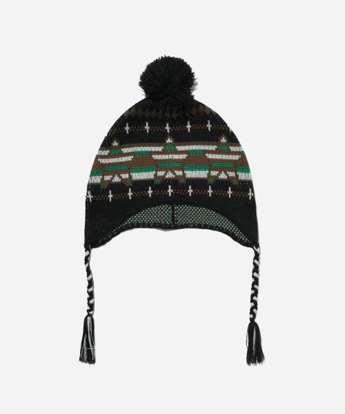 PHYPS짰 NORDIC BELL BEANIE BLACK