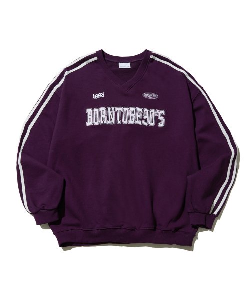 90S Track Sweatshirt_Purple