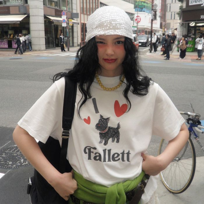 Puppy Drawing Oversized Fit Short-Sleeved T-Shirt White
