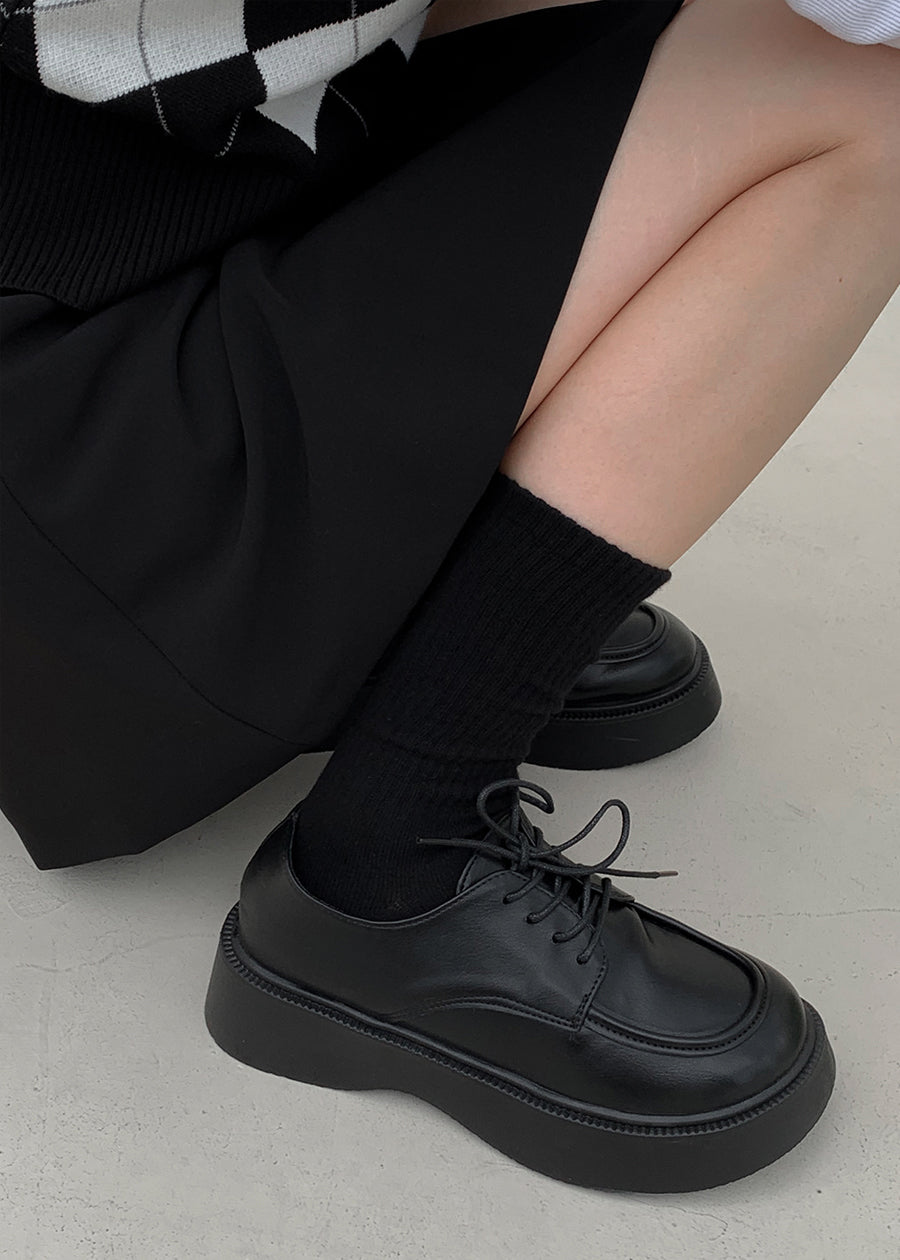 Black Up [Sold 9000 Units] Secins Basic Socks