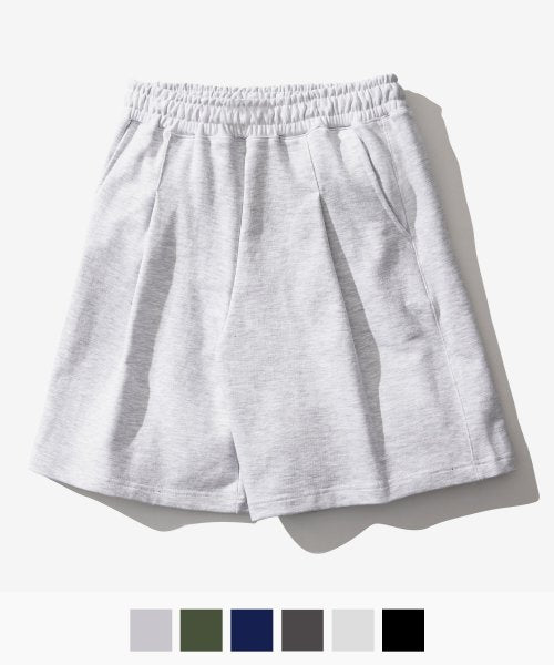 One-Tuck Bermuda Training Half Pants White Oatmeal JDSP1337