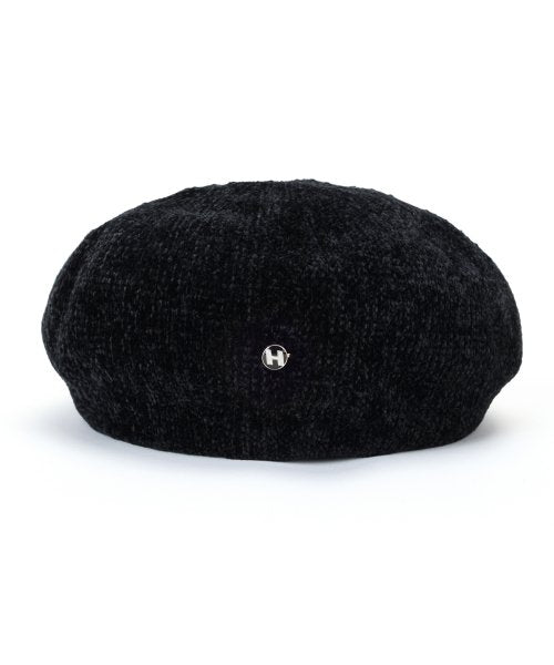 Disco Badge Beret Black