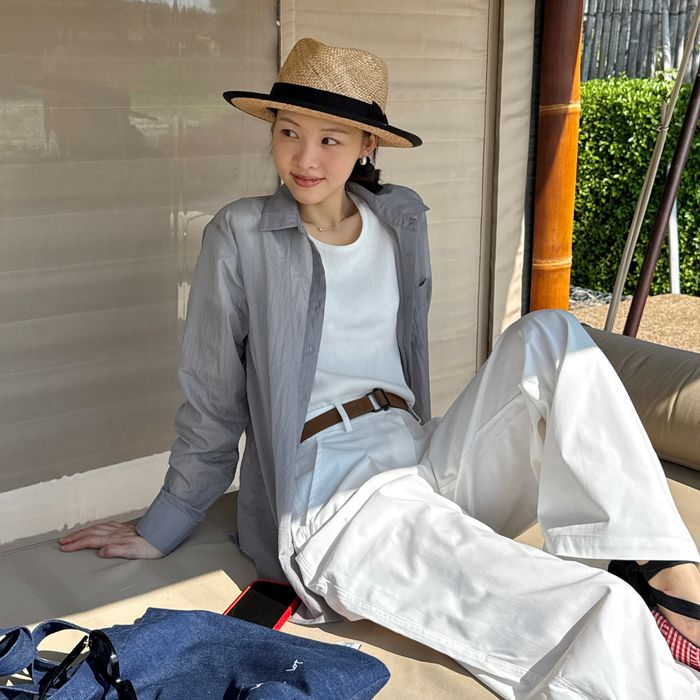 Glow See-Through Shirt Light Gray MDSH014LGRAY