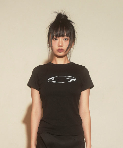 GRALZ 3D OVAL LOGOT-SHIRTS [BLACK] - SIZE & LATE | MUSINSA