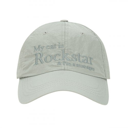 ロックスターキャットナイロンキャップ（ライトグレー）