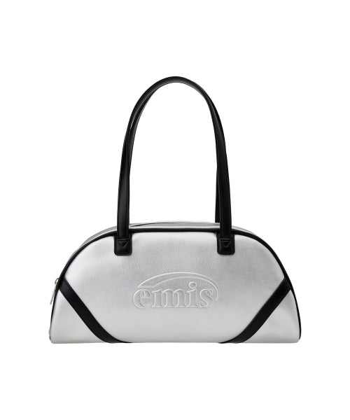 Wide Vintage Tote Bag-Silver