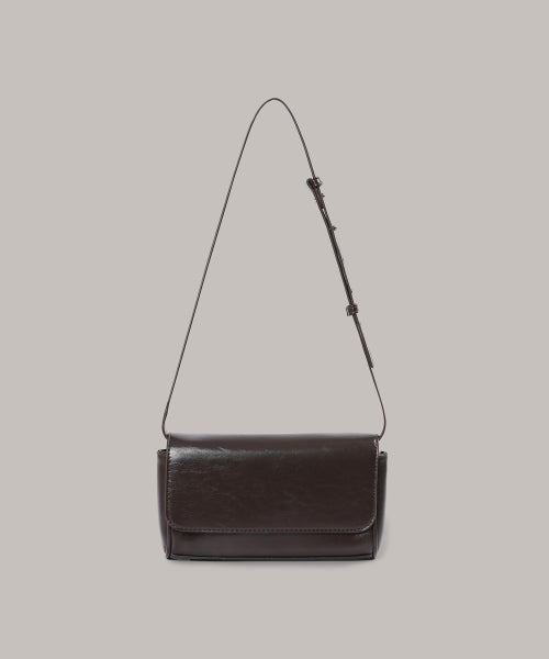 Square Flap Bag - Brown