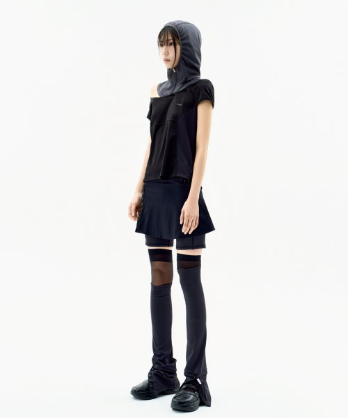 OJOS Button Slit Skirt Shorts / Black - Size & Review | Musinsa