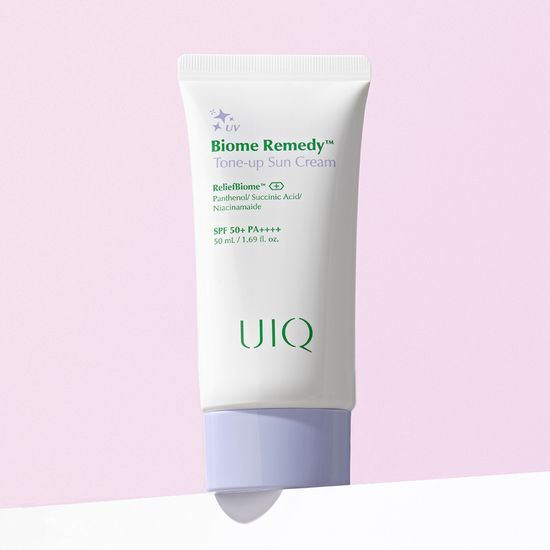 [Cool Tone Purple Tone-Up] Uique Biome Remedy Tone-Up Sun Cream 50ml