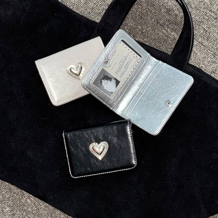 Pi Heart Photo Slot Card Card Wallet (3 Colors)