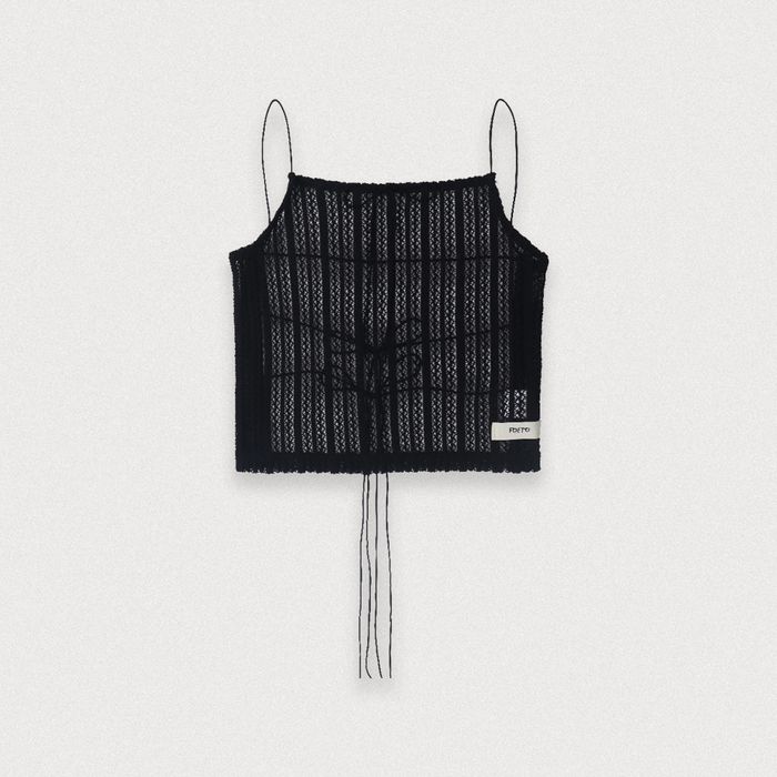 Narcissism backless top (black)